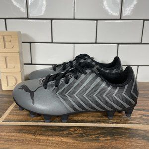 Puma Tacto II FG AG Jr Little Boys Size 11 Shoes Gray Black Soccer Futbol Cleats